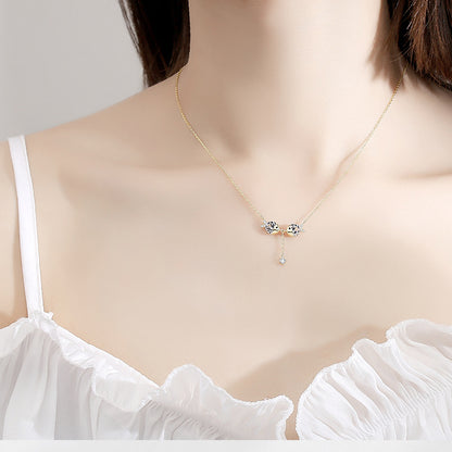 Cute necklace zircon necklace