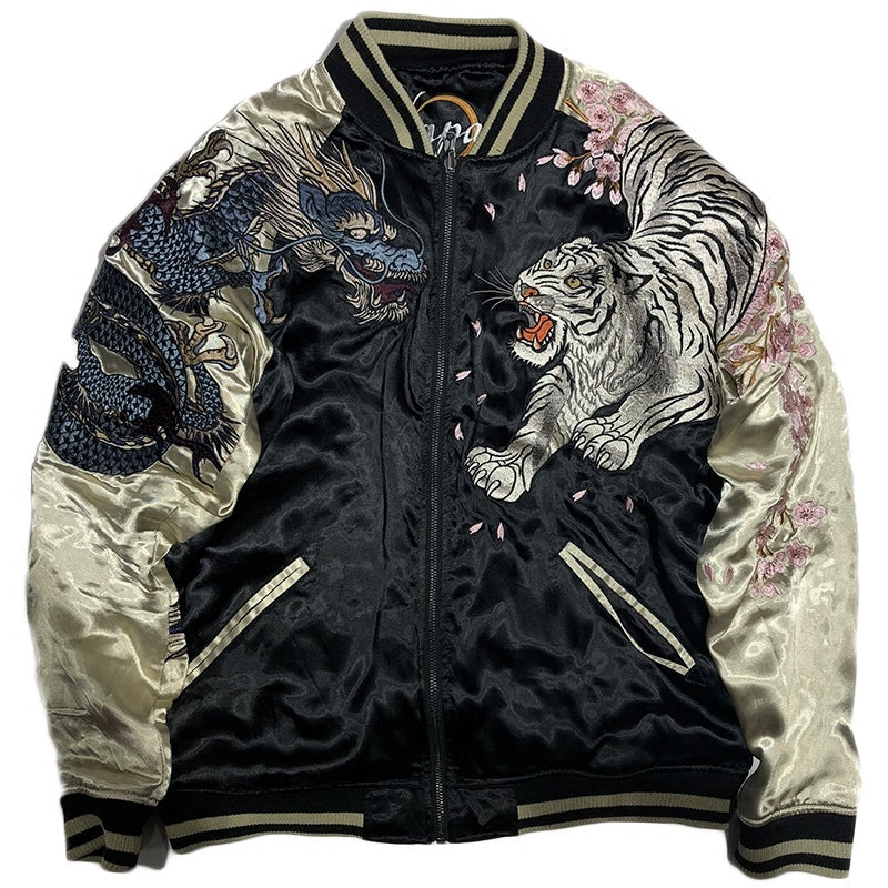 Men's embroidered reversible jacket S.M.