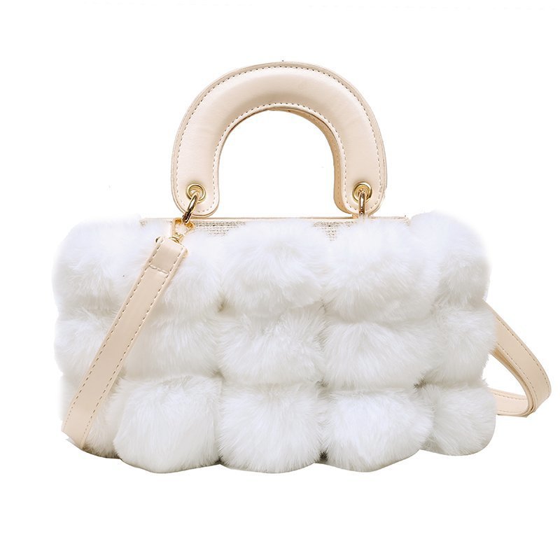 S.B. Winter Plush Shoulder Bag