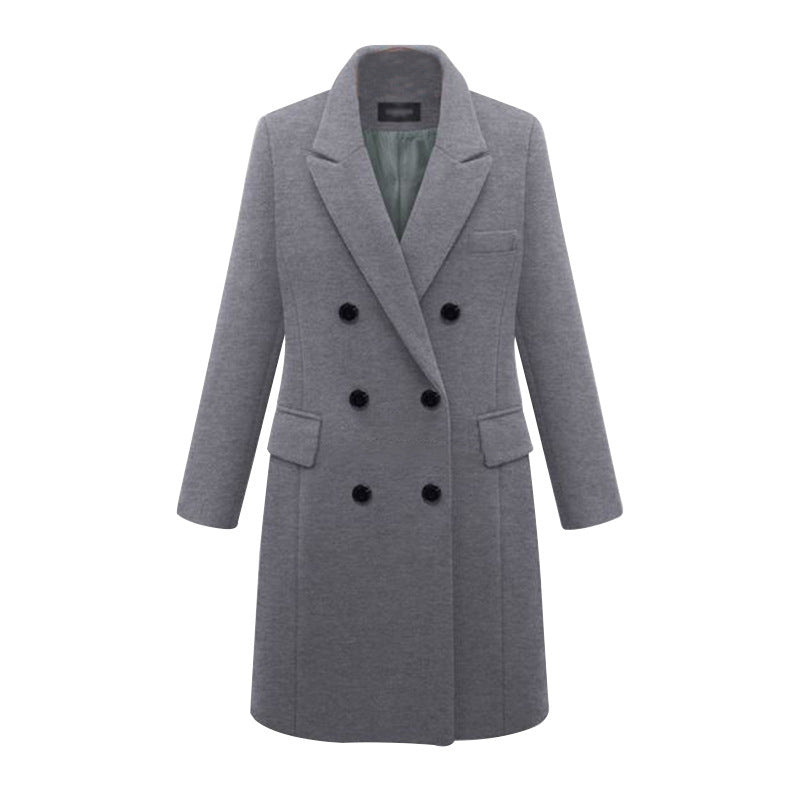 Woolen coat women's woolen coat