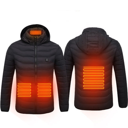 New Men's USB Electric Thermal  Heating Coat  S.M.