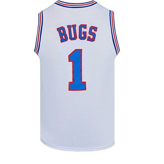 S.M.  Space Jam Movie Embroidered Jersey Retro Basketball Wear