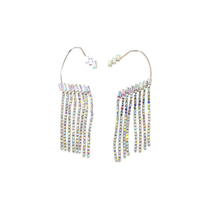 Earrings Long Earrings Rhinestone Tassel Earrings Women