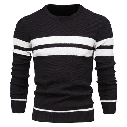 Men's Fashion Casual Striped Sweater S.M.