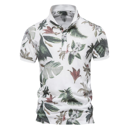 S.M. Men's Short Sleeve collar Shirt