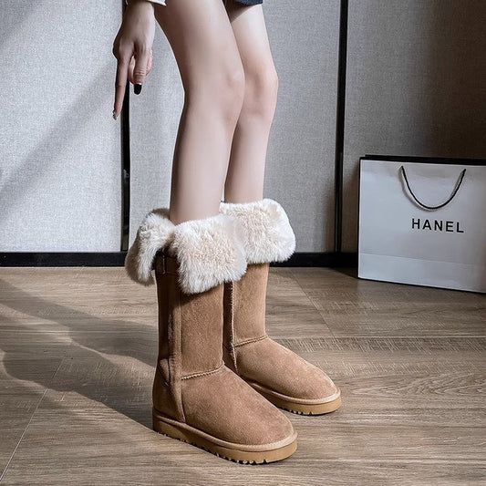 High Tube Warm Fur Female Boots