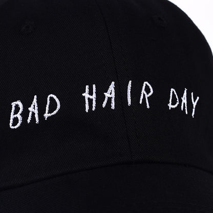 S.H.  BAD HAIR DAY Embroidered baseball cap