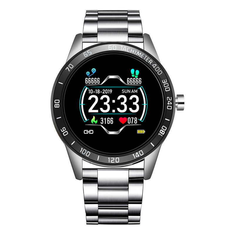 English popular multi-functional smart watch with steel belt