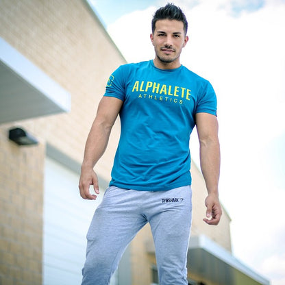 S.M. Men's ALPHALETE short-sleeved T-shirts