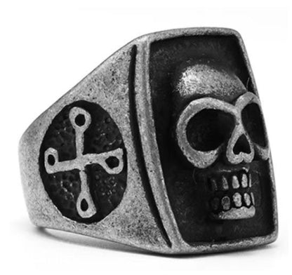 PUNK STYLE Retro Stainless Steel SKULL Ring - F.J.C. - JEWELRY