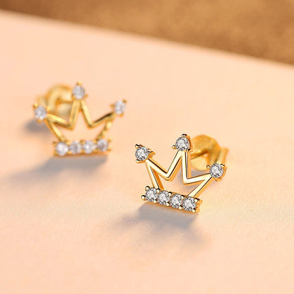 Crown Stud Earring S925 Silver Earrings