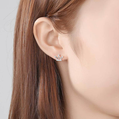 Crown Stud Earring S925 Silver Earrings