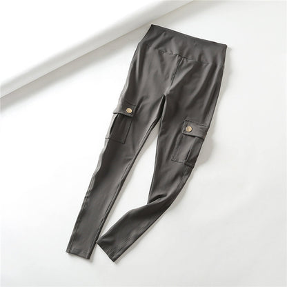 S.M. Skinny slim high elastic gym pants