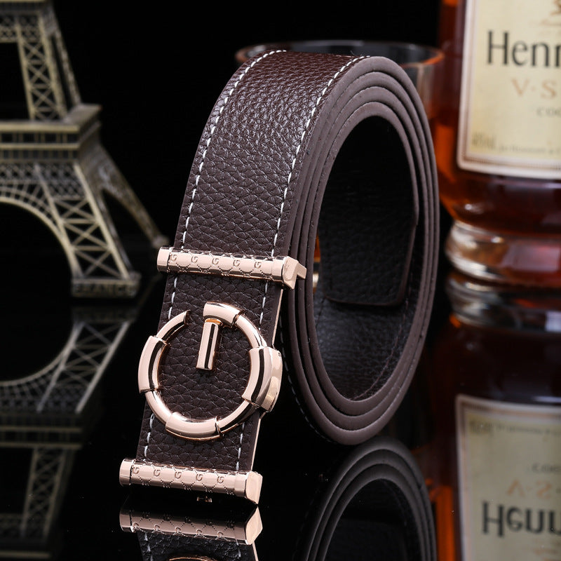 S.W. Luxury  G buckle Belt Genuine Leather belt S.M.
