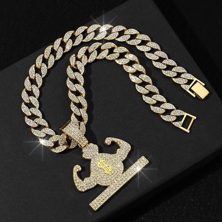 Hot Sale Hip-hop Street Hercules Purse Necklace