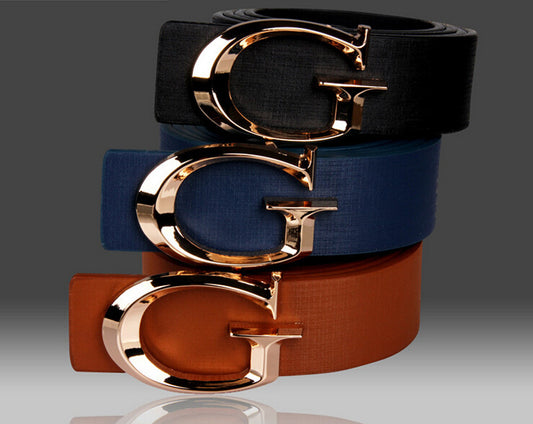 S.M. Casual Fashion Men's And Women's Alloy Belt With Jersey Buckle