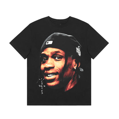 S.M. Travis Scott Summer American Vintage print  short sleeve T-shirts