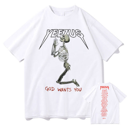 Yeezus "God Wants You" Men's & Women's  Short Sleeve shirts S.M. S.W.