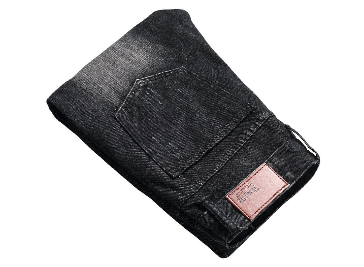 F.J.C.  S.M.  Jeans Black Ripped Washed men's