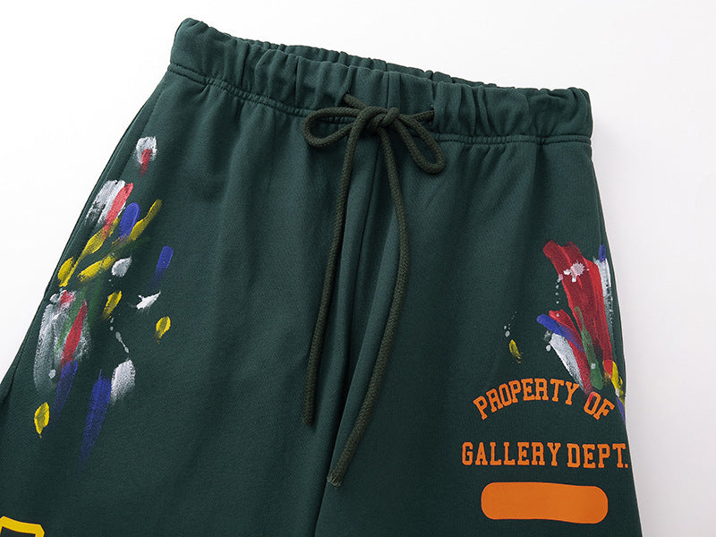 S.M. Gallery Dept Painted Property Sweat Pants Green