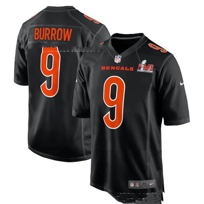 S.M.  Burrow #9 Bengals Jersey