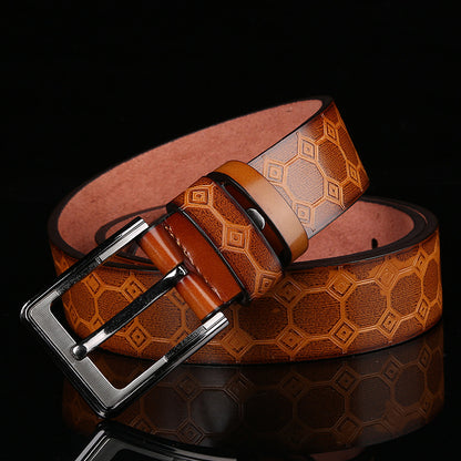 Leather European style belts for men S.M.