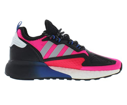 a black and pink adidas sneakers
