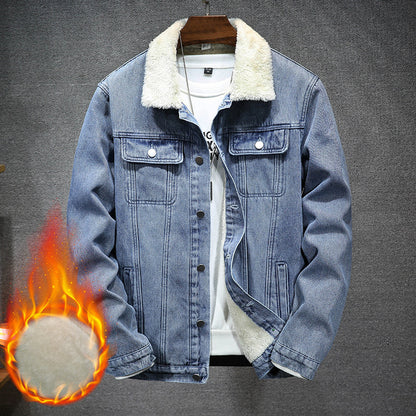 Mens Blue Jean Cotton insulated Jacket S.M.