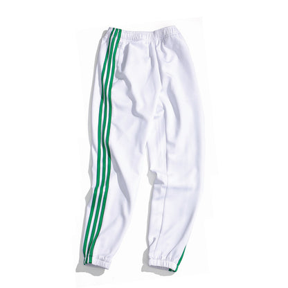 Multicolor plus size male and female couple sweatpants