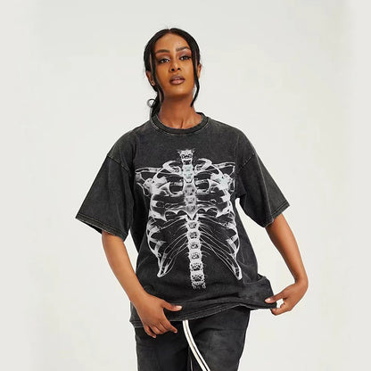 S.M XRAY - Oversized Print T-Shirt  S.W.