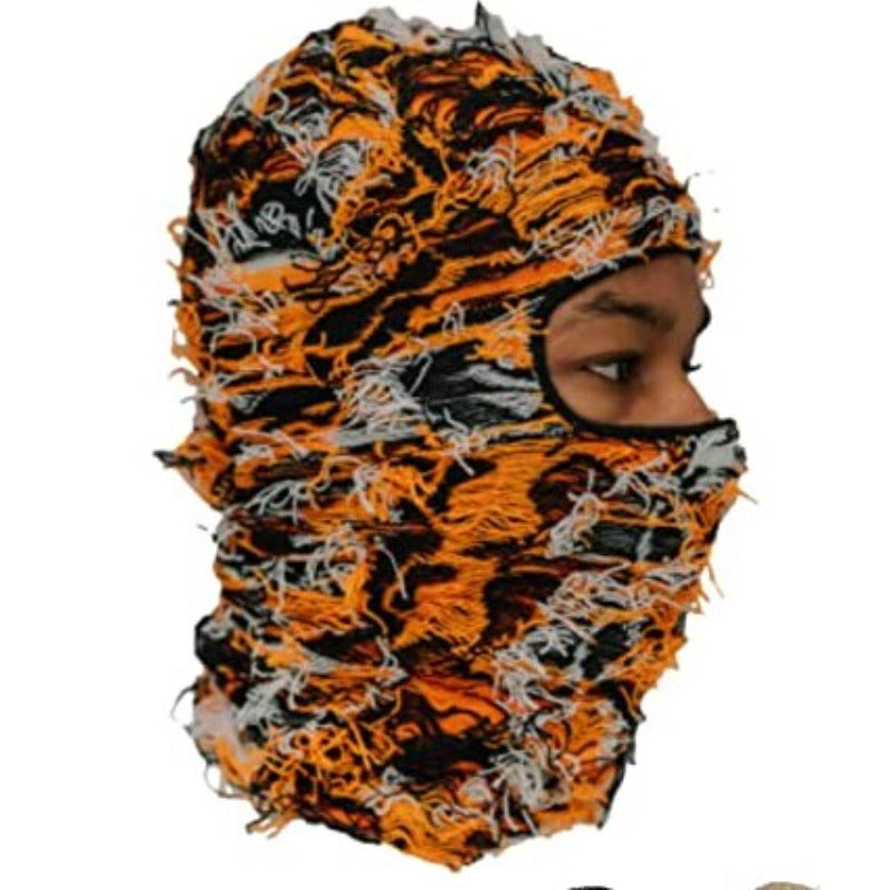 S.M.  Balaclava Men's And Women's Knitted Camouflage Headgear Personality Fashion Wool Hat