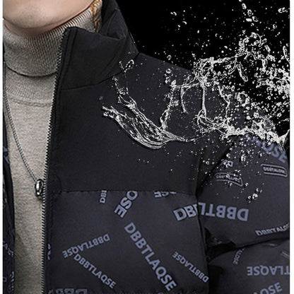 Winter Down Cotton-padded Coat Printing