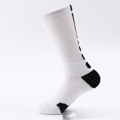 Classic High-top Towel Bottom Sports Socks Thickened And Non-slip