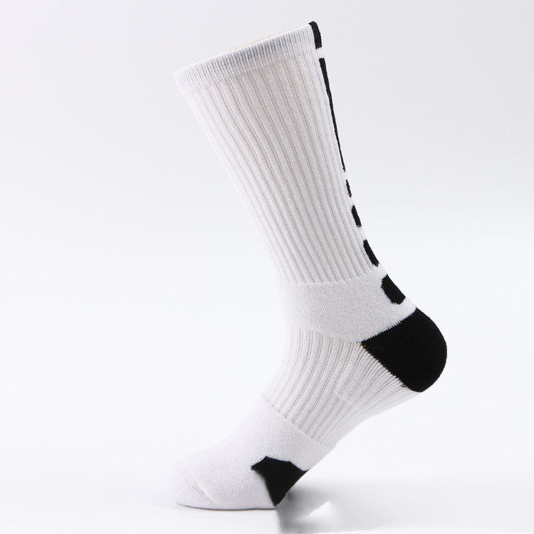 Classic High-top Towel Bottom Sports Socks Thickened And Non-slip