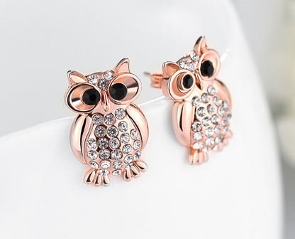 Fashion earrings owl earrings  stud earrings