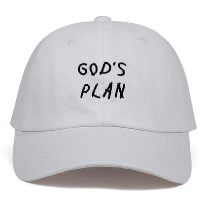 S.H. God's Plan Embroidered cotton baseball cap