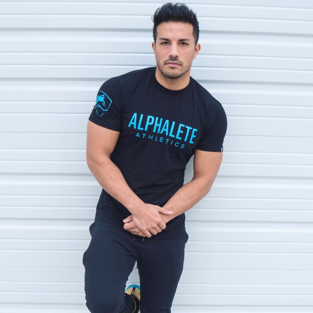 S.M. Men's ALPHALETE short-sleeved T-shirts