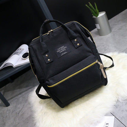 Wholesale aliexpress selling Lotte with Canvas Backpack backpack clip ladies fashion Satchel Bag