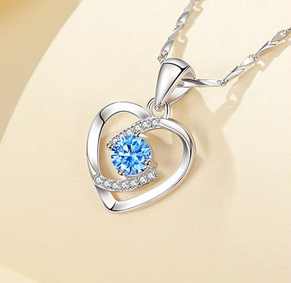 S999 Necklace Female Sterling Silver Clavicle Chain With You Temperament Pendant