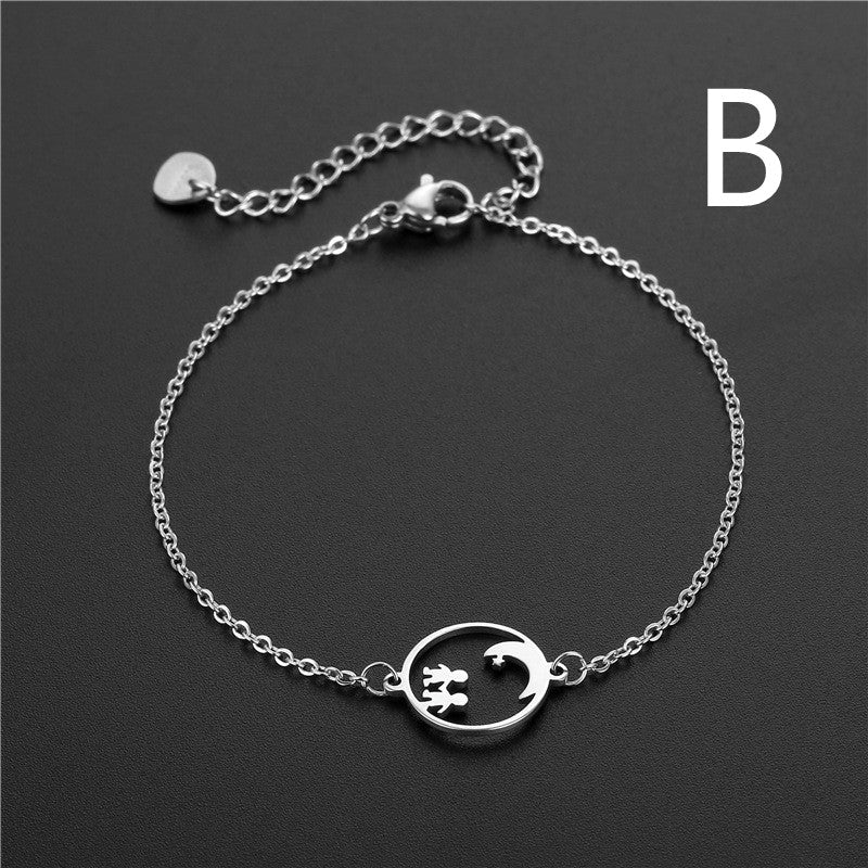 Stainless Steel Simple Jewelry Creative Trend Hip-hop Bracelet