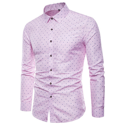 Men's Slim Slim-fit Shirts S.M.