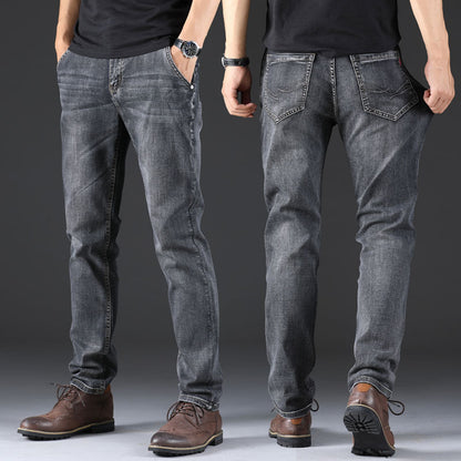 F.J.C.  S.M. Smokey Gray Loose Straight leg denim