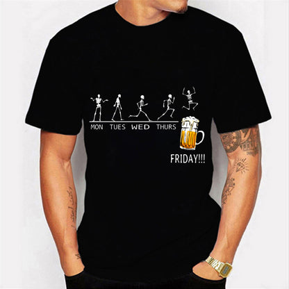 F.J.C.  S.M.  Weekend Beer With Cheers T-shirt men's