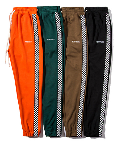 F.J.C. S.M.  Original Checkered Stripe Sweatpants