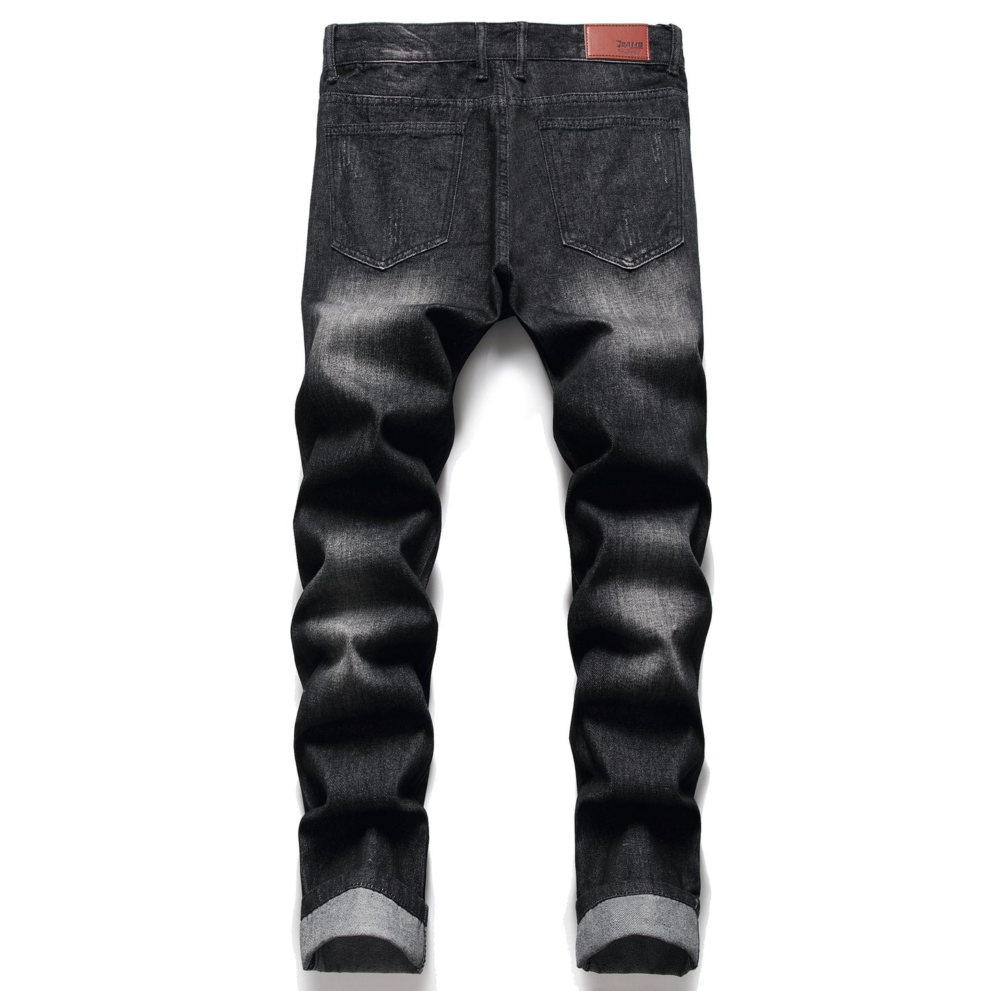 F.J.C.  S.M.  Jeans Black Ripped Washed men's