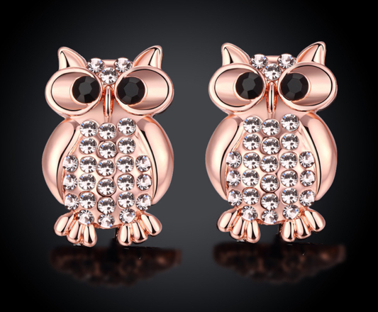 Fashion earrings owl earrings  stud earrings