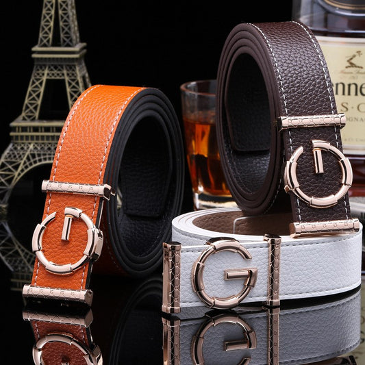 S.W. Luxury  G buckle Belt Genuine Leather belt S.M.