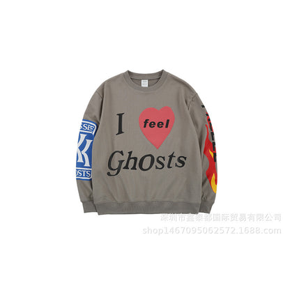 S.M. Kanye West Kids See Ghosts Printed Sweat Shirt S.W.