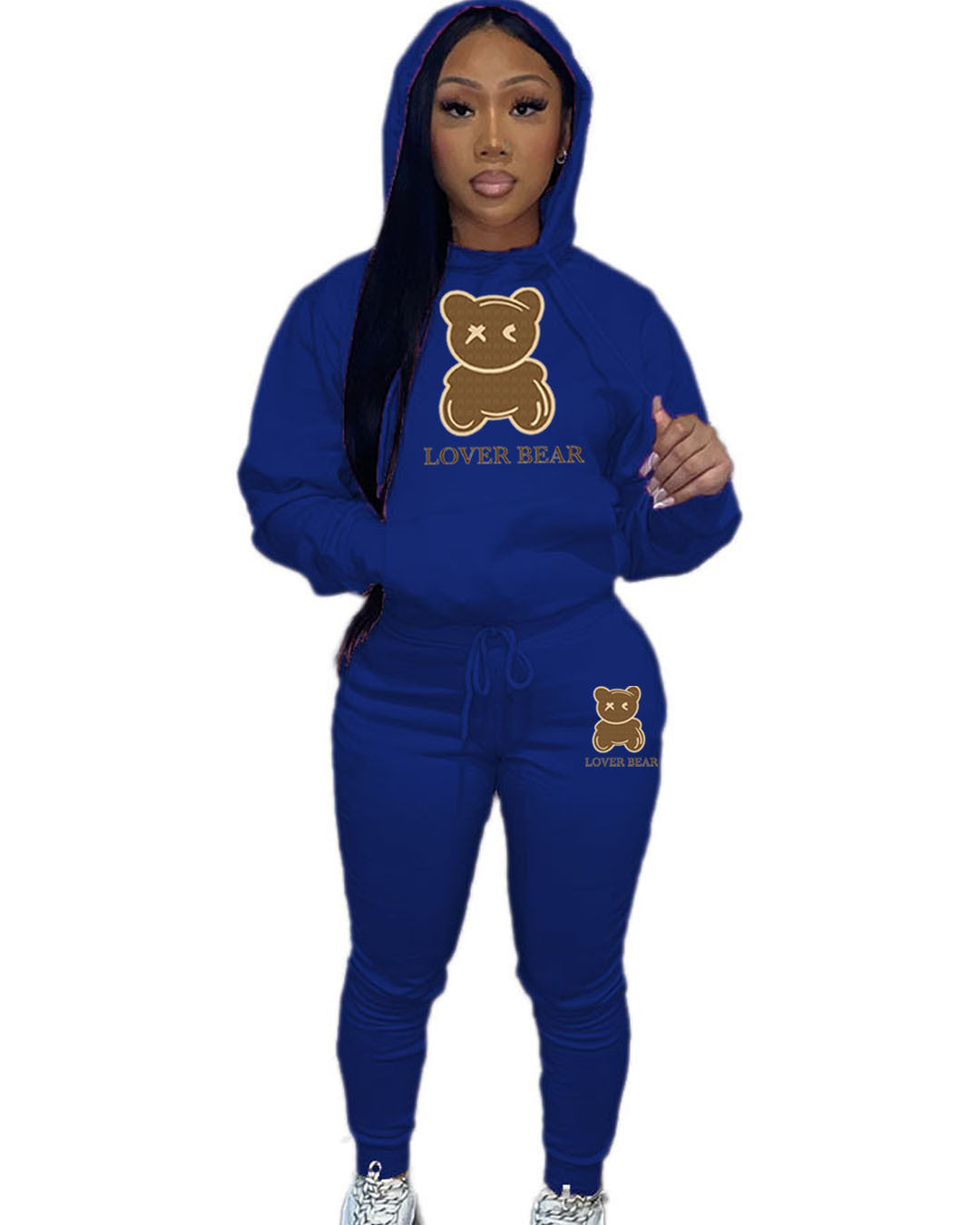 S.W.   Women's 2 Piece Suit Hooded Sweatshirt And Sweatpants