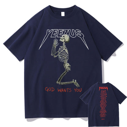 Yeezus "God Wants You" Men's & Women's  Short Sleeve shirts S.M. S.W.